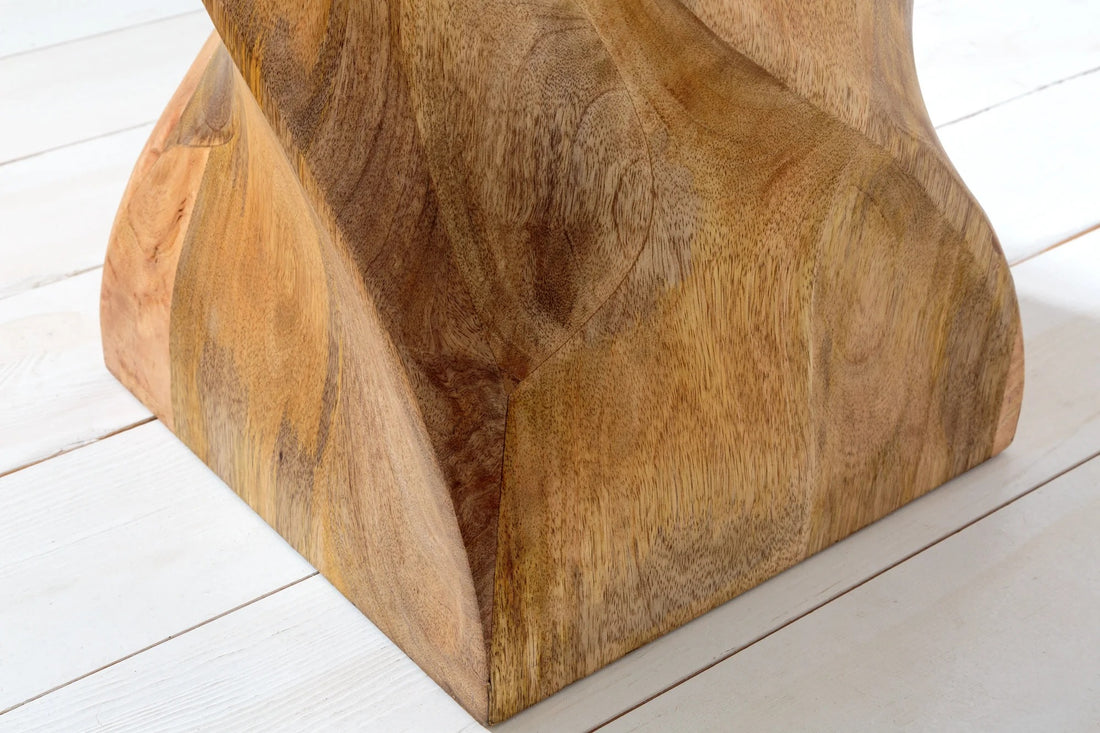 Side Table Twist 45cm Mango Wood Natural