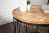 Round Side Table Fortress Loft 40cm Mango Wood Natural