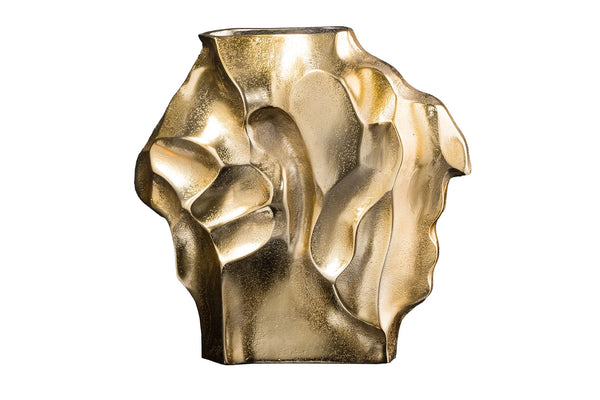 Decorative Vase Flux 25cm Metal Gold
