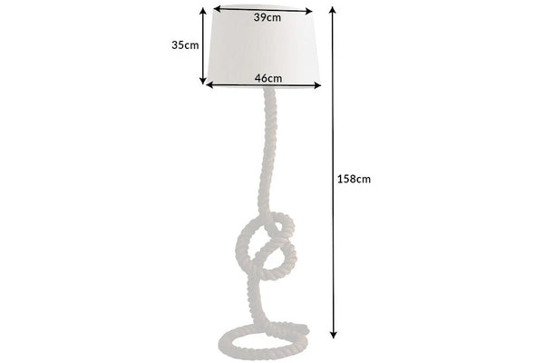 Floor Lamp Seven Seas 156cm Rope Natural