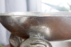 Fruit Bowl Skull 35cm Metal Silver