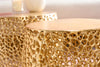 Set Of 2 Round Nesting Coffee Tables Ambrosia 35cm/45cm Metal Gold