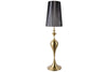 Floor Lamp Lucie 160cm Metal Gold Shade Black