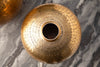 Set Of 2 Vases Oriental 27cm/33cm Metal Gold