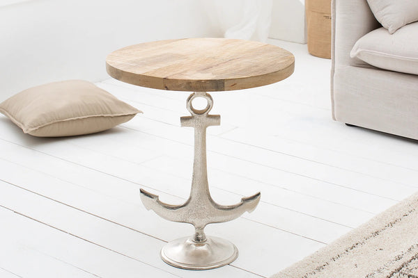 Round Side Table Captain 56cm Mango Wood Natural