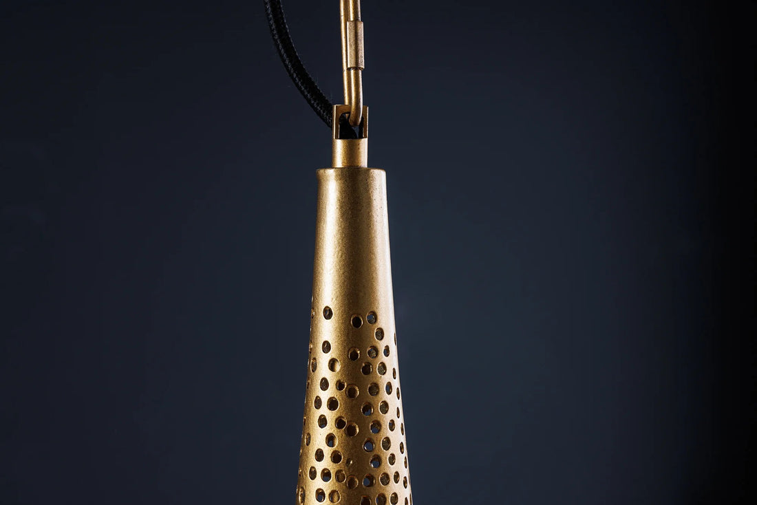 Hanging Lamp Orient Living 49cm Metal Gold