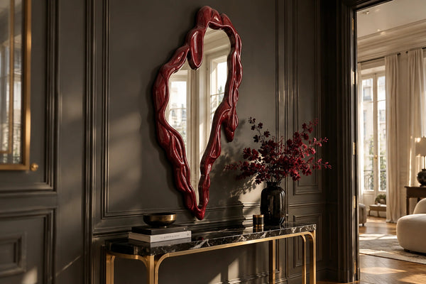 Wall Mirror Fluidum 148cm Red
