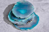Set Of 4 Stone Coaster 11cm Agate Green