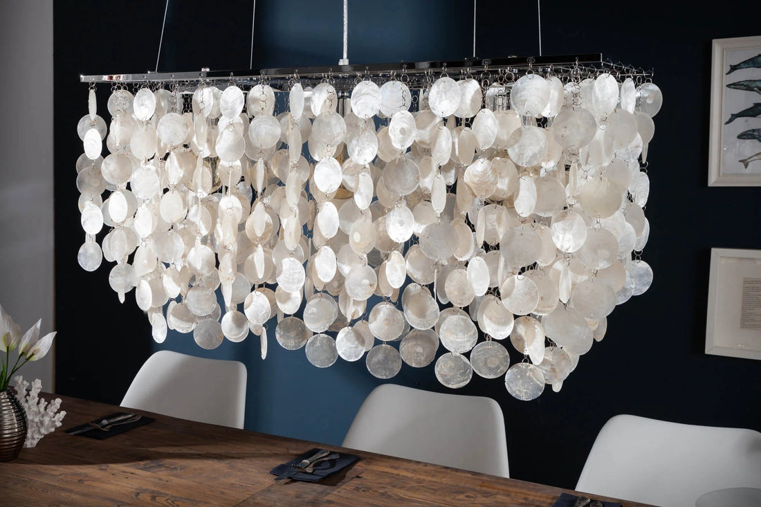 Hanging Lamp Shell Reflections 80cm White