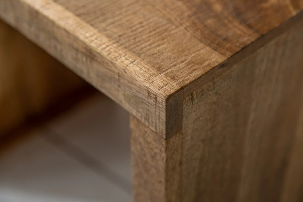 Set Of 3 Side Tables Makassar 29cm/37cm/45cm Mango Wood Natural