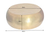 Round Coffee Table Orient 80cm Metal Gold