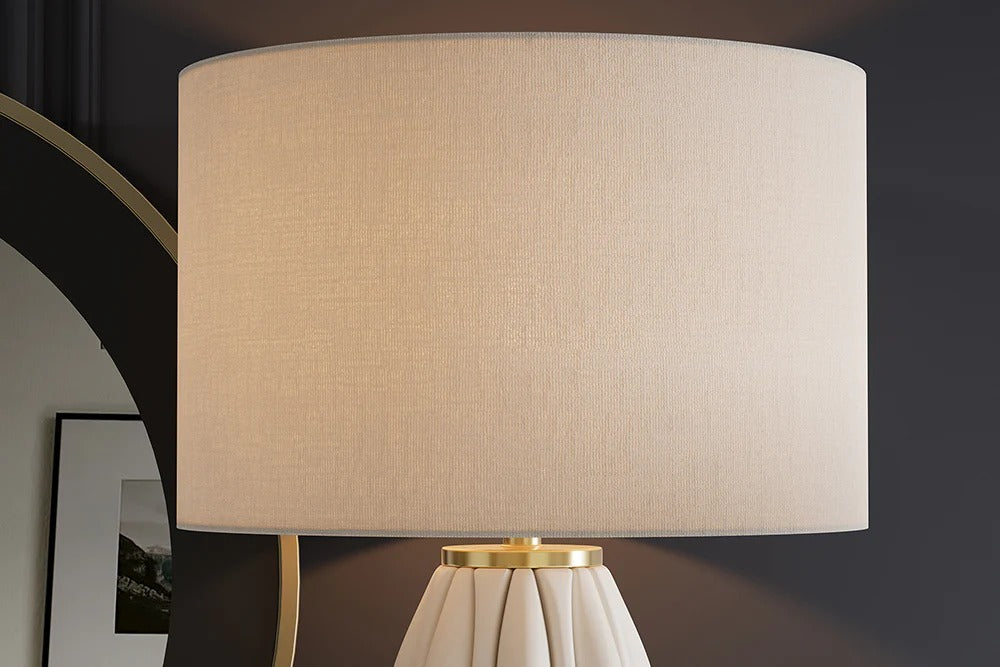 Table Lamp Elegancia 66cm Ceramic White