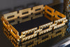Tray Variation 41cm Metal Black Gold