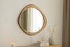Wall Mirror Organic 89cm Oak Look