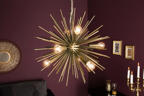 Hanging Lamp Sunlight 50cm Metal Gold