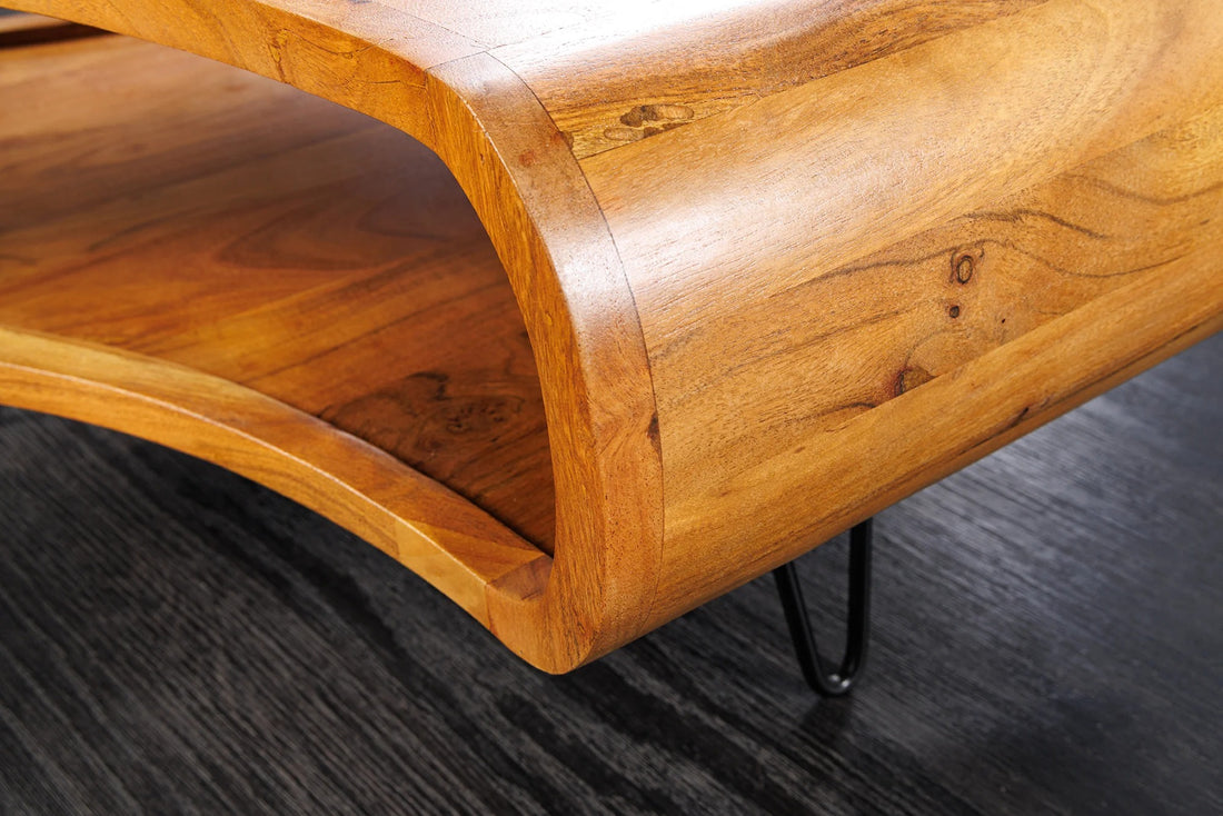 Coffee Table Organic Living 90cm Acacia Wood Honey