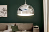 Hanging Lamp Chrome Ball 32cm Metal Silver