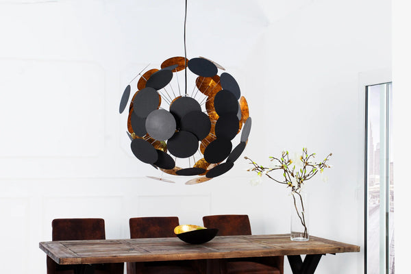 Hanging Lamp Eon 70cm Metal Black Gold