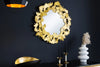 Mirror Ginkgo Leaves 68cm Metal Gold