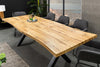 Dining Table Ranger 180-220cm Wild Oak Look Natural X-Frame