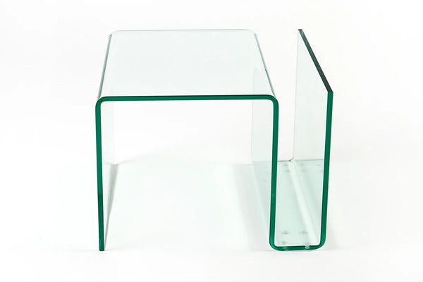 Coffee Table Quartz 50cm Glass