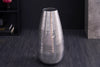 Vase Organic Orient 50cm Hammered Metal Silver