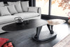 Rotating Coffee Table Axis 95-160cm Ceramic Natural Stone Look