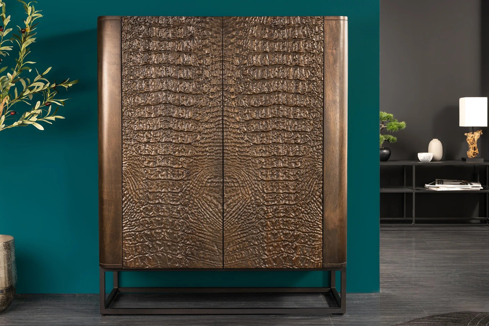 Cabinet Croco 120cm Mango Wood Brown
