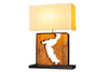 Table Lamp Designed By Nature 58cm Rain Tree Wood Natural