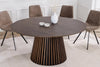 Round Dining Table Yoko 140cm Oak Wood Brown