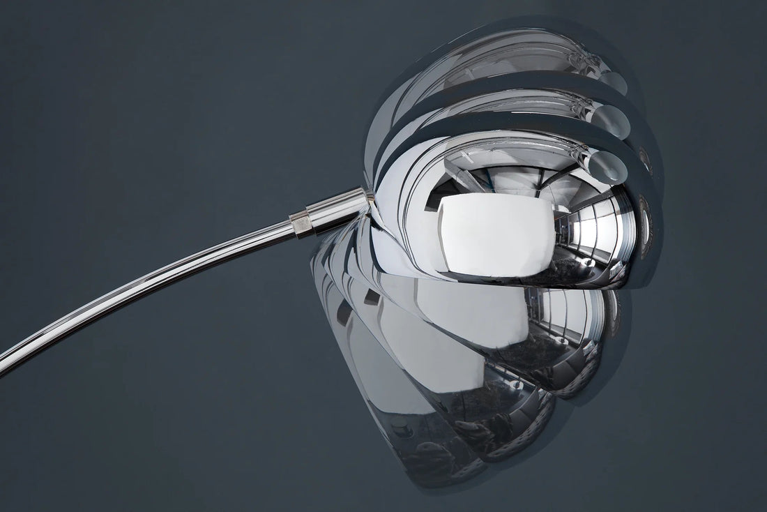 Five Lights Floor Lamp 205cm Metal Chrome