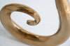 Vase Wave 106cm Metal Gold