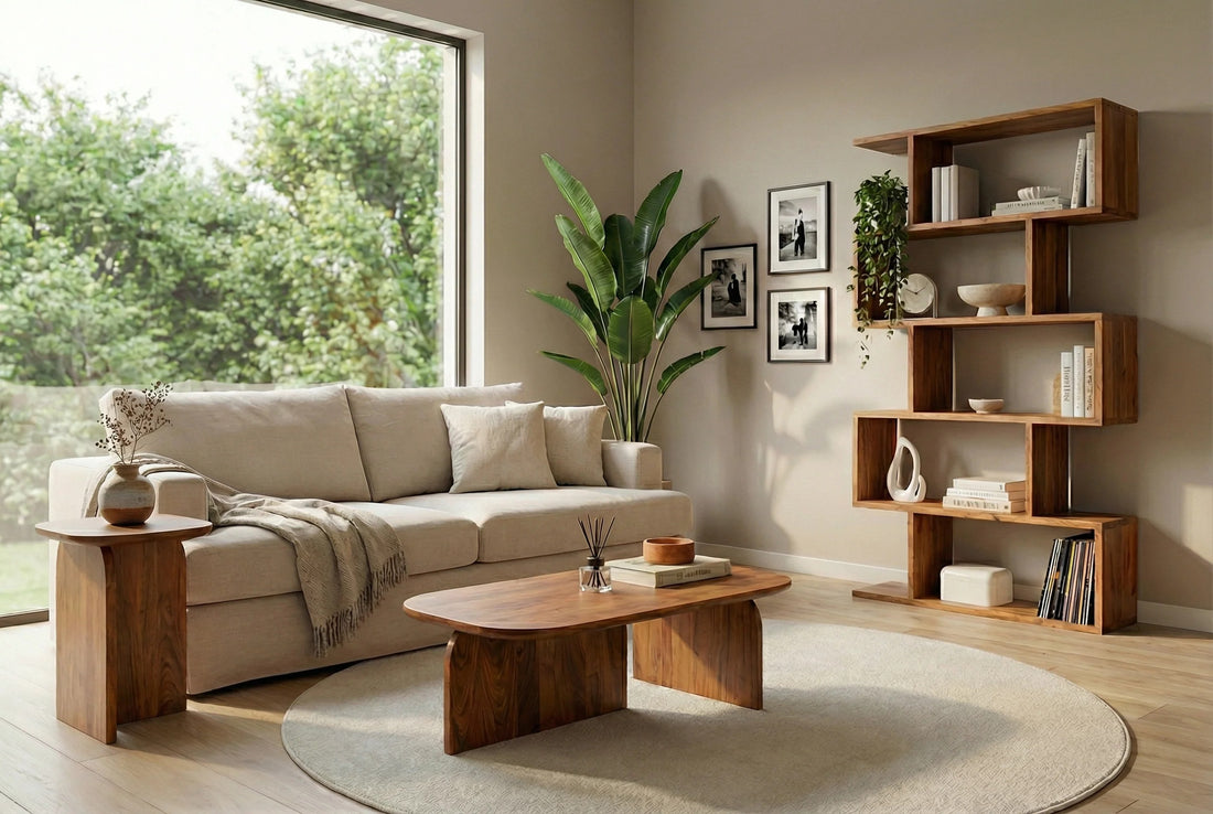 Set Of Two Coffee Tables Gatsby 100cm/45cm Mango Wood Brown