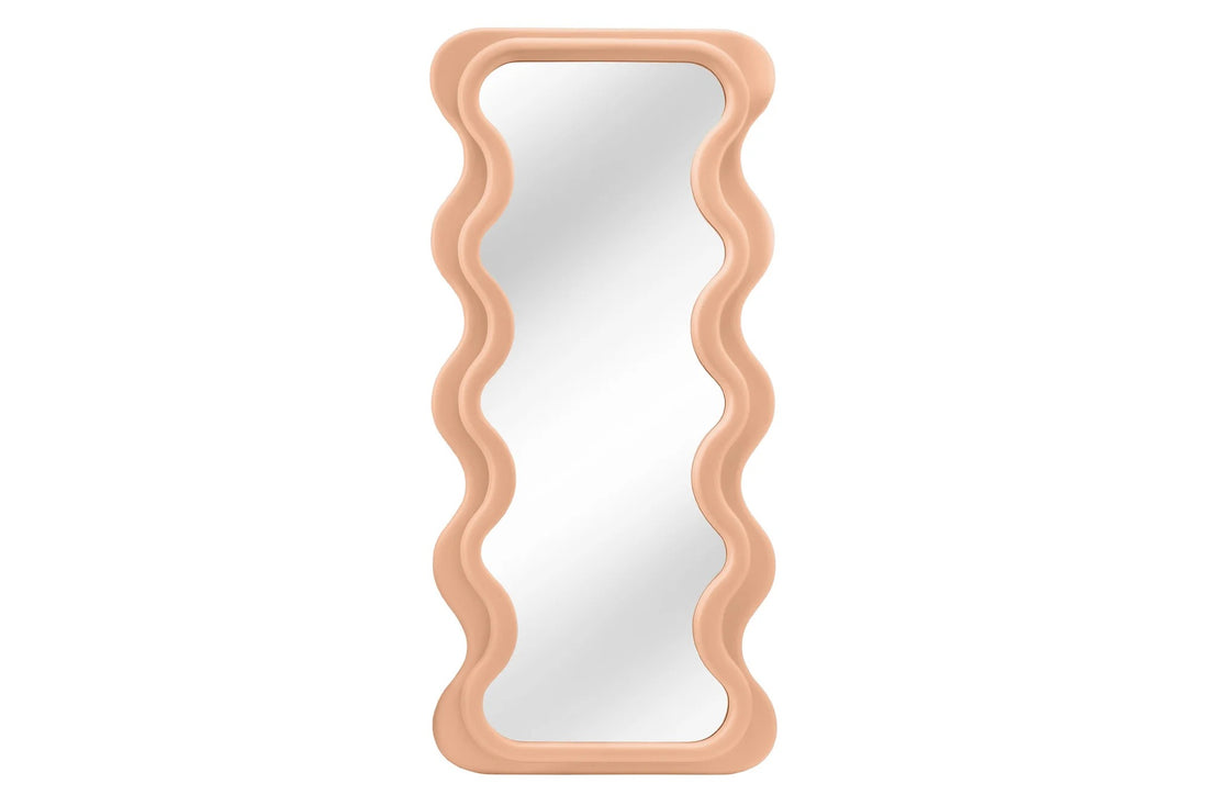 Wall Mirror Curvy 160cm Apricot
