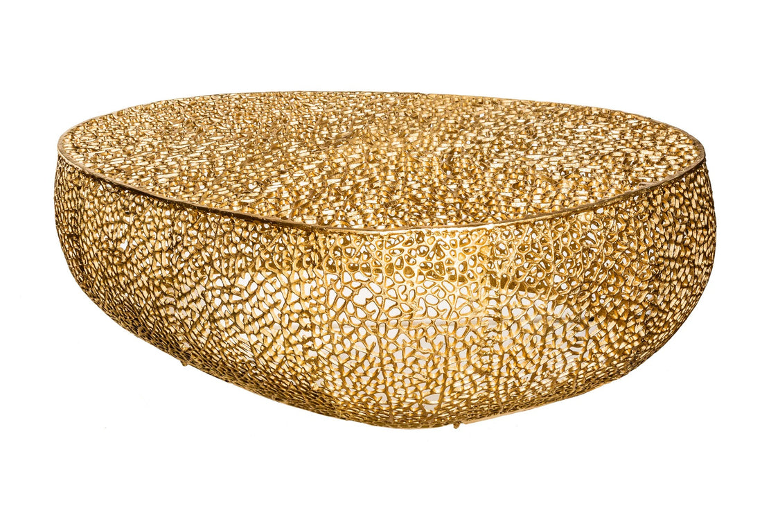 Coffee Table Ambrosia 122cm Metal Gold