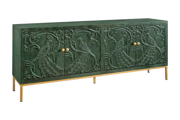 Sideboard Peacock 175cm Mango Wood Green