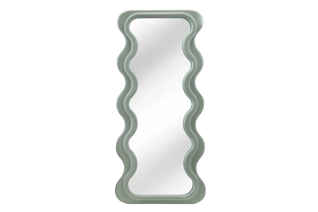 Wall Mirror Curvy 160cm Green