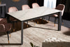 Dining Table Explorer 180-240cm Ceramic White Marble Look