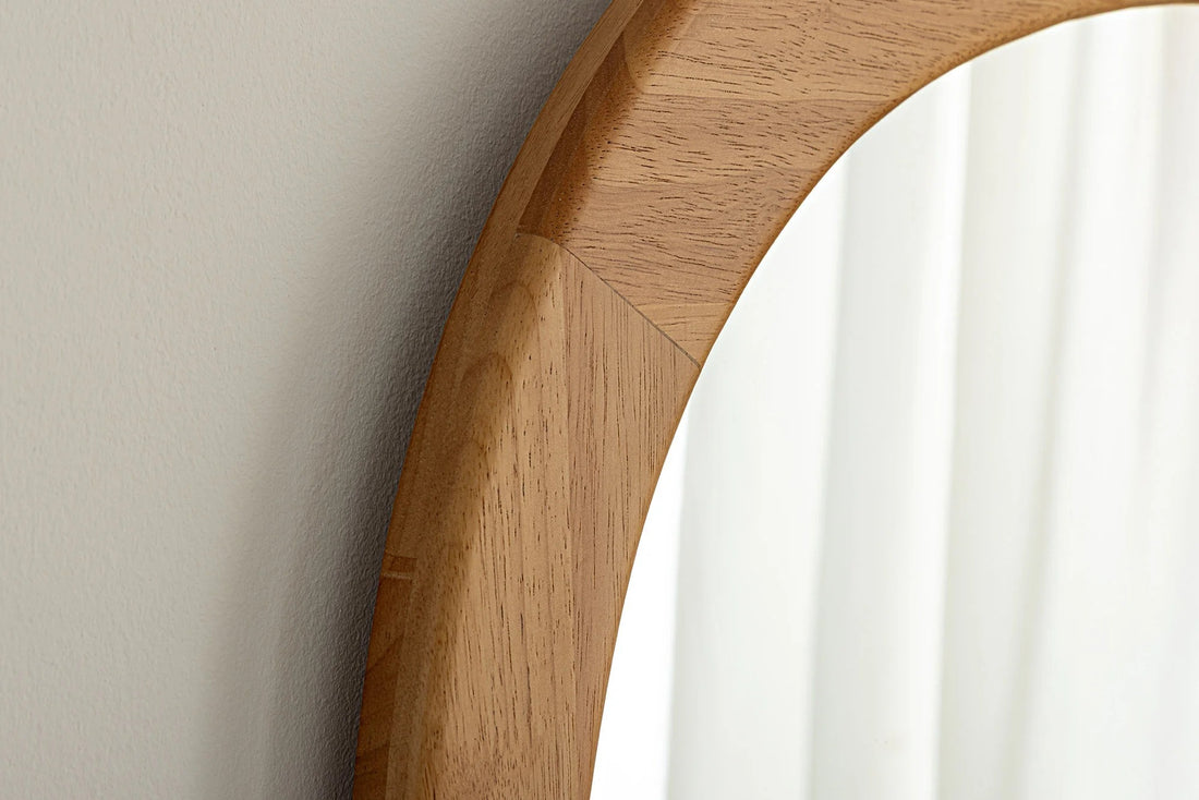 Wall Mirror Organic 122cm Oak Look