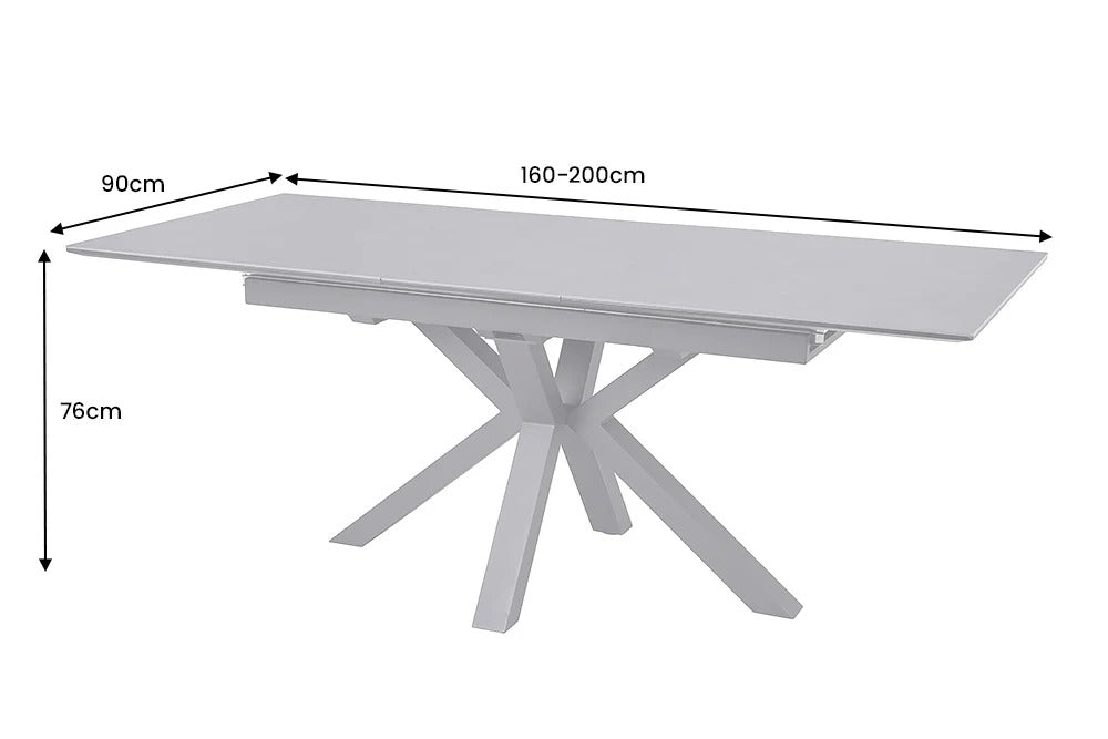 Extendable Dining Table Eternity 160-200cm Ceramic Graphite
