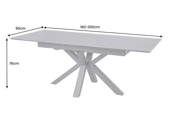 Extendable Dining Table Eternity 160-200cm Ceramic Graphite
