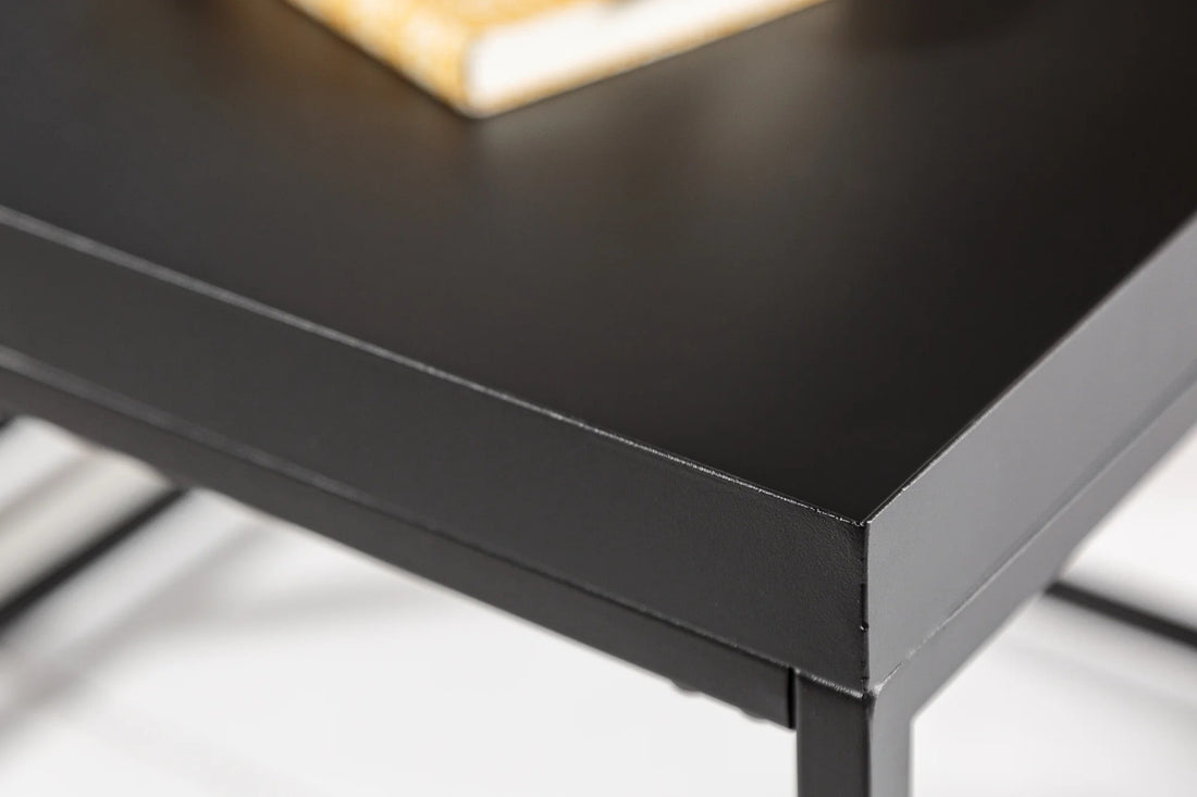 Set Of Three Nesting Coffee Tables Loft 50cm/50cm/120cm Oak Look