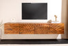 Floating TV Stand Fossil 200cm Mango Wood Brown