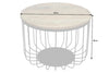 Round Side Table Fortress Loft 40cm Mango Wood Natural