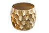 Round Coffee Table Oasis 55cm Hammered Metal Gold