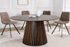 Round Dining Table Yoko 140cm Oak Wood Brown