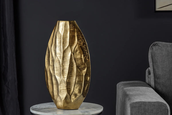 Vase Organic Orient 44cm Metal Gold