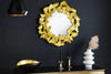 Mirror Ginkgo Leaves 68cm Metal Gold