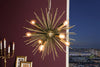 Hanging Lamp Sunlight 50cm Metal Gold