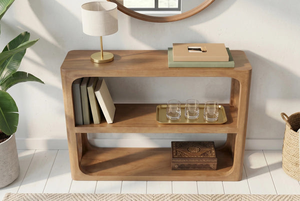 Console Table Elements 90cm Mango Wood Brown